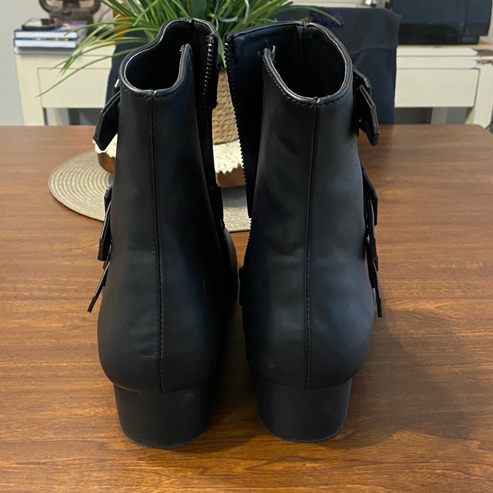 DEMONIA WARLOCK-50-C Men's Black Leather Ankle Boots size 14 - Picture 3 of 8